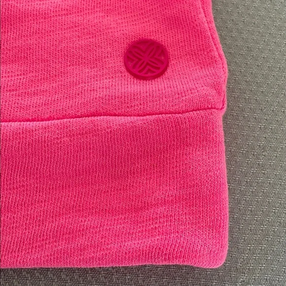 Lilly Pulitzer Pink Ashlee 1/2 Zip Cotton Sweatshirt Size Medium - Picture 8 of 11